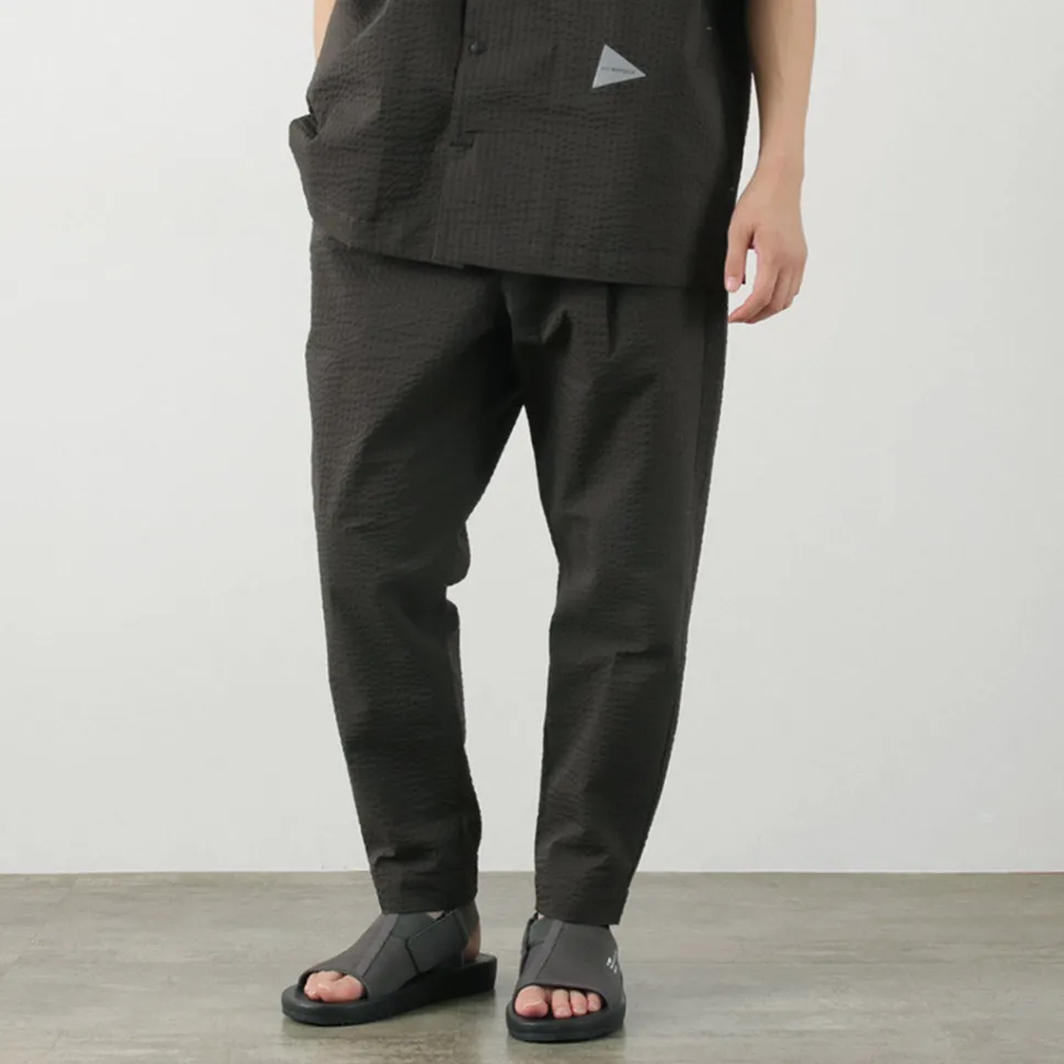 AND WANDER / Dry Soft Seersucker Pants