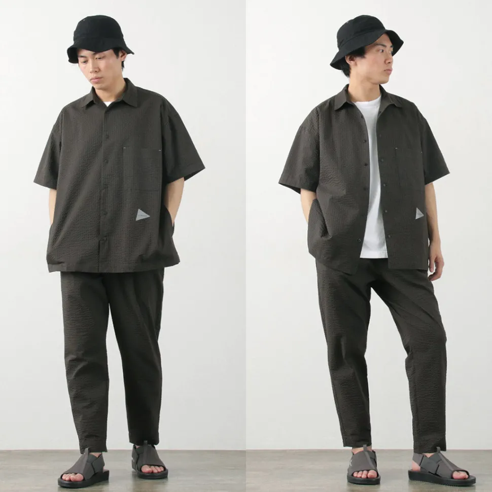 AND WANDER / Dry Soft Seersucker Pants