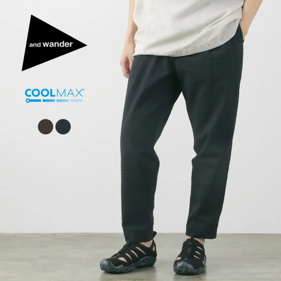 AND WANDER / Dry Soft Seersucker Pants