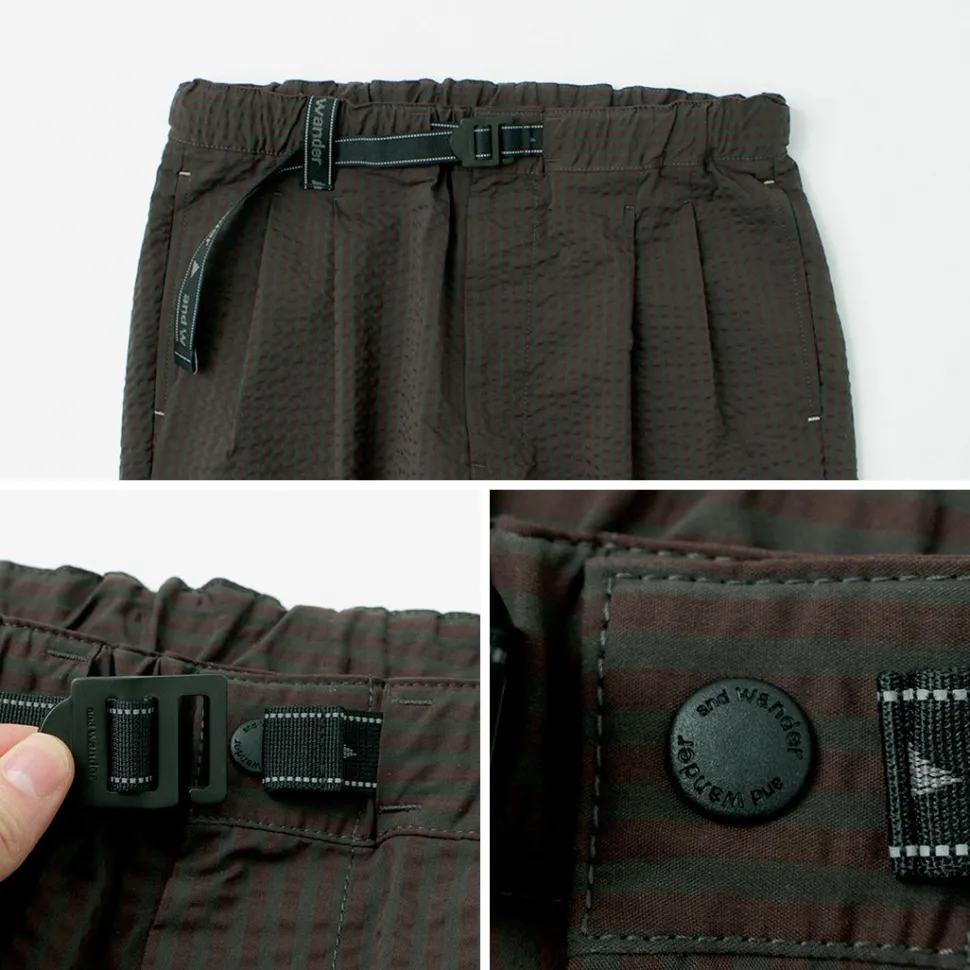 AND WANDER / Dry Soft Seersucker Pants