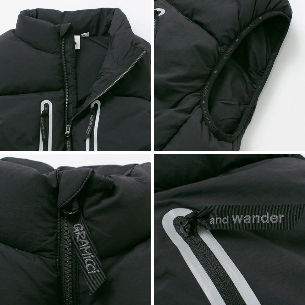 AND WANDER / Gramicci Down Vest