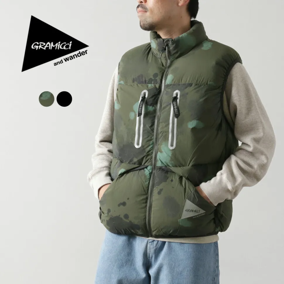 AND WANDER / Gramicci Down Vest