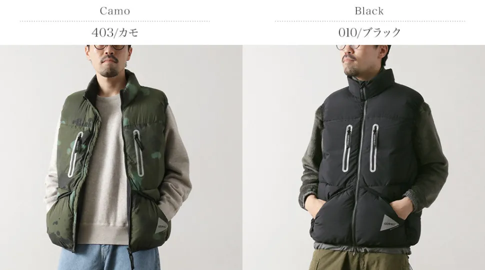 AND WANDER / Gramicci Down Vest