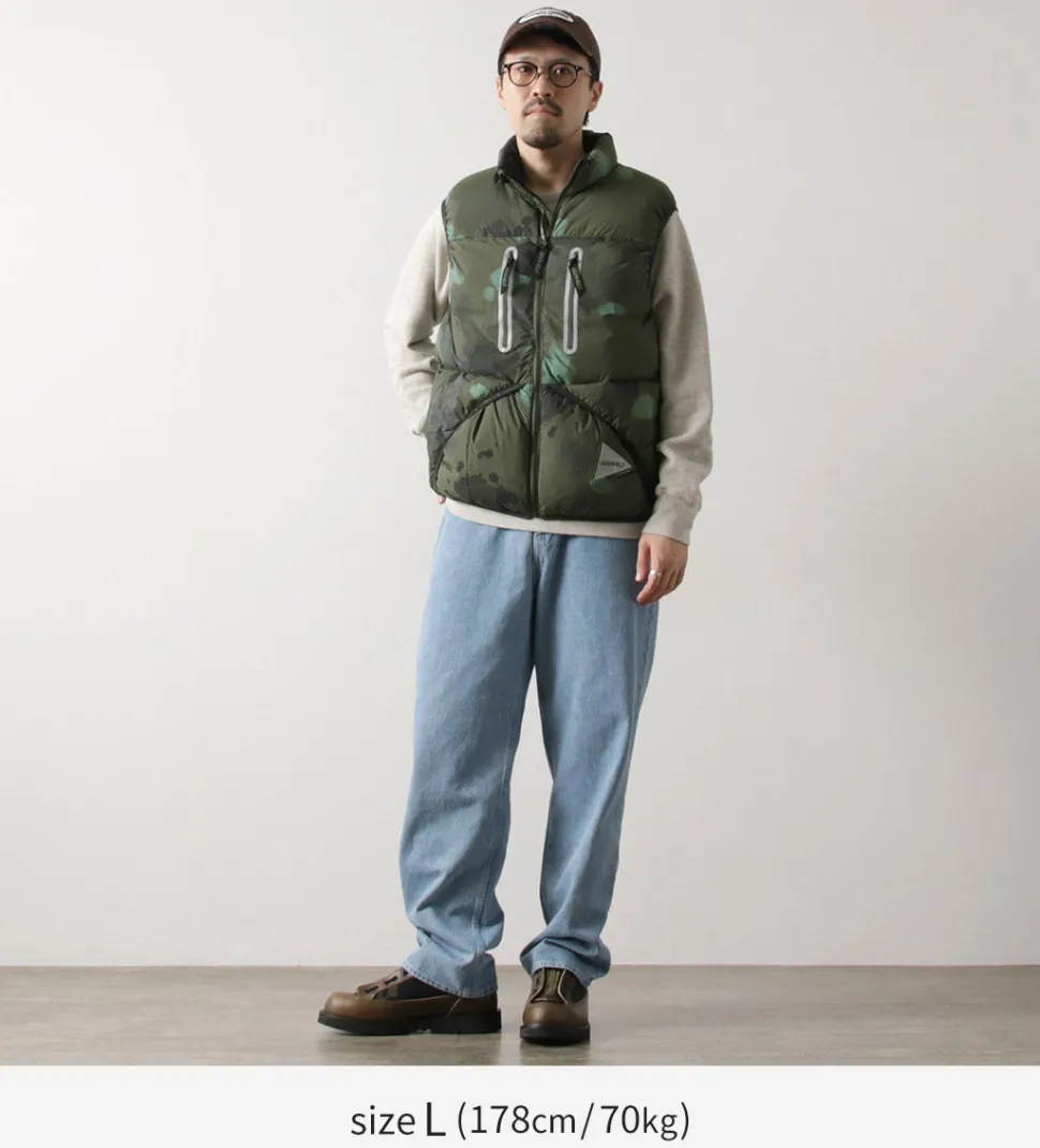 AND WANDER / Gramicci Down Vest