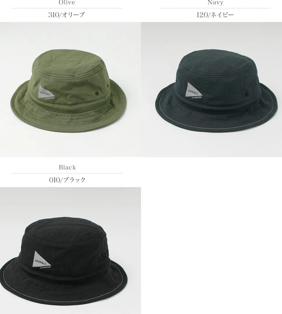 AND WANDER / Gramicci Nylon Cotton Hat