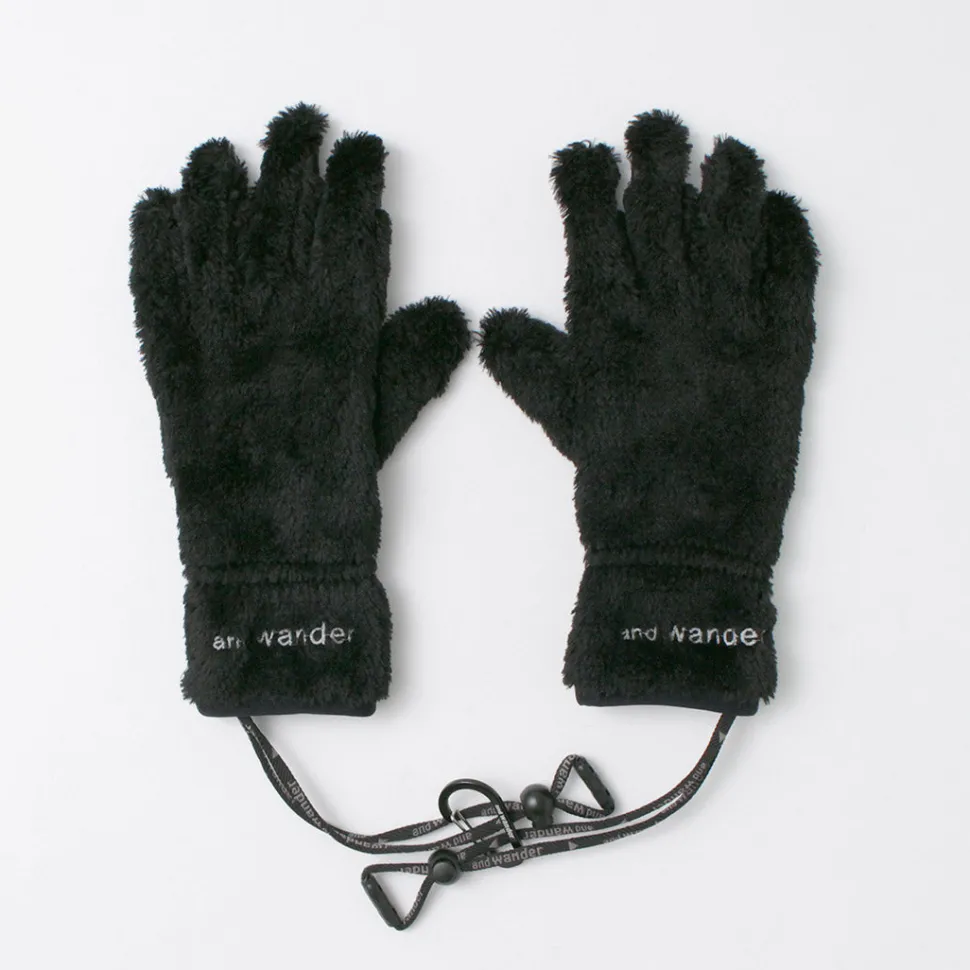 AND WANDER / High-Loft Fleece Gloves