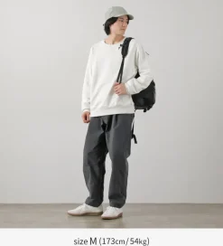 AND WANDER / Nylon Chino Tucked Tapered Pants