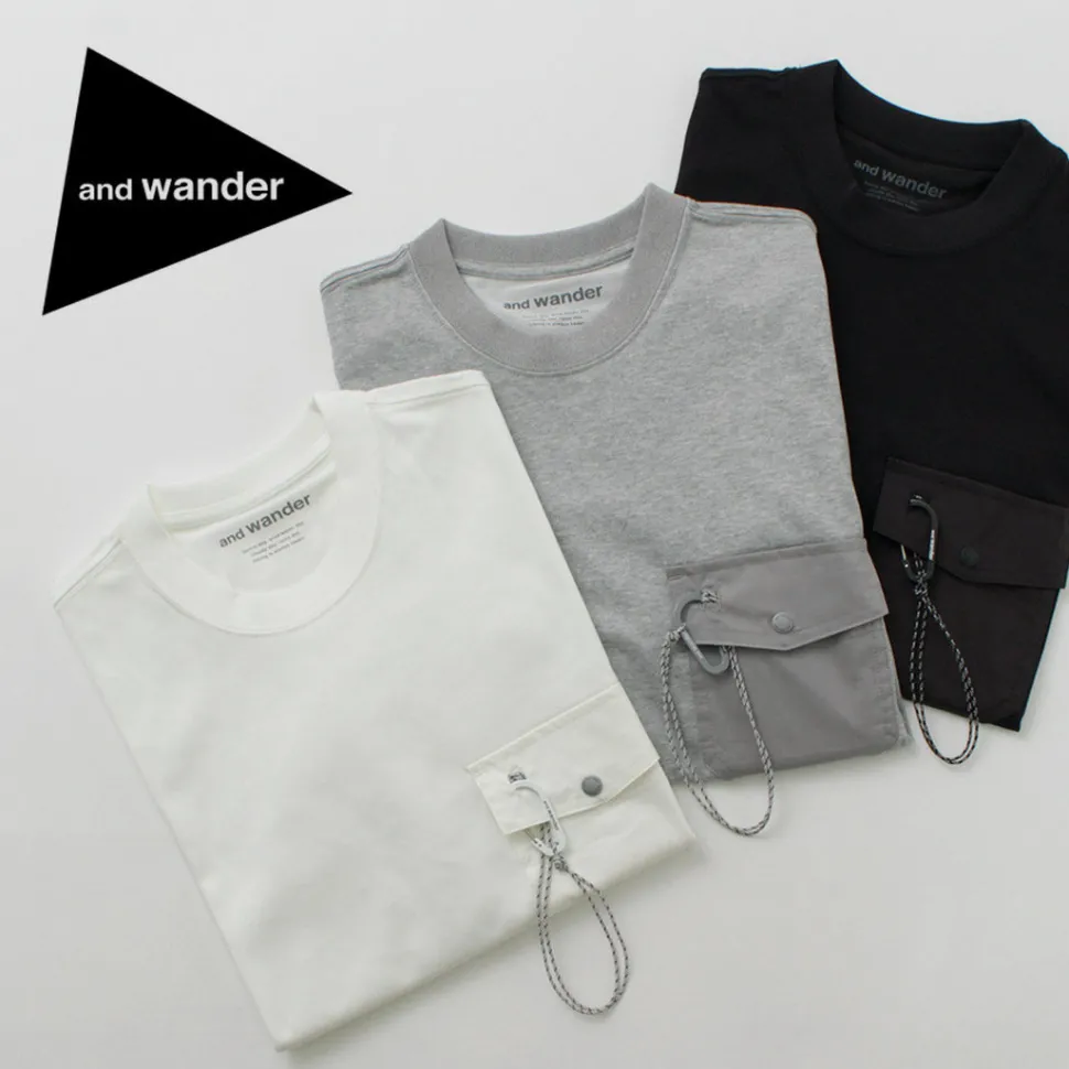 AND WANDER / Pocket T-Shirt