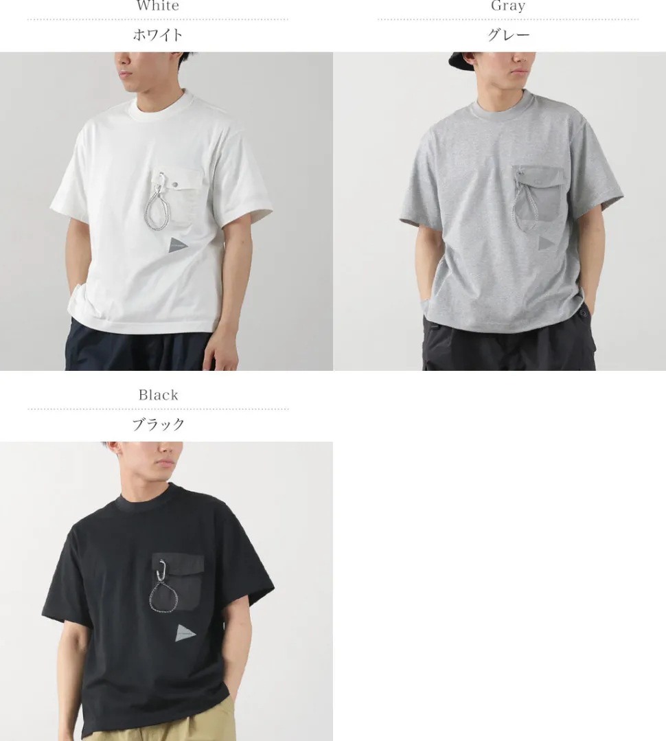 AND WANDER / Pocket T-Shirt