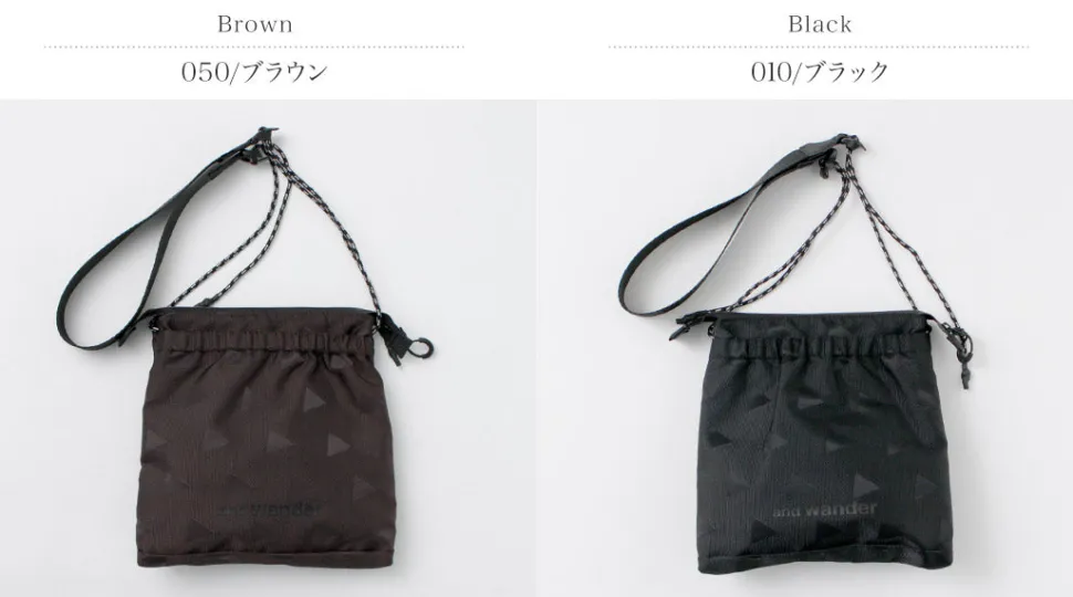 AND WANDER / Triangle Jacquard Sakosh