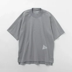 AND WANDER / UV-cut dry short sleeve t-shirt