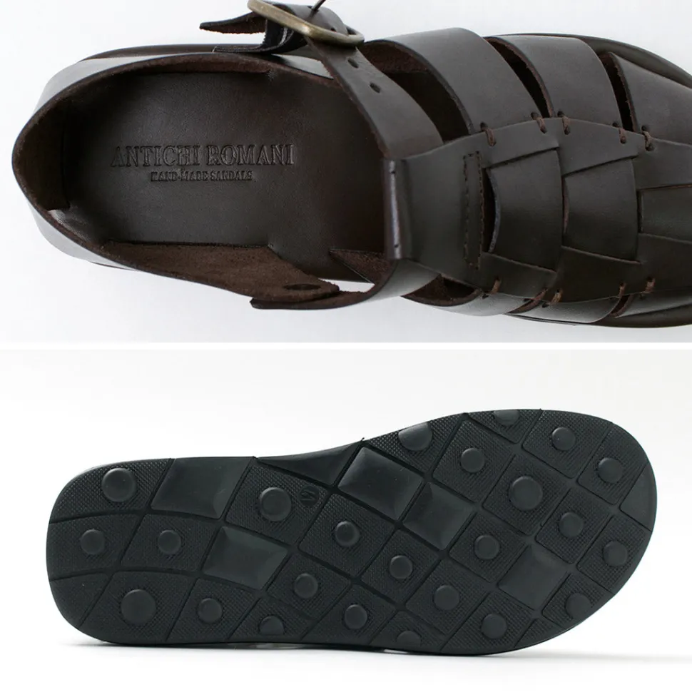 ANTICHI ROMANI / Leather Gurkha sandals