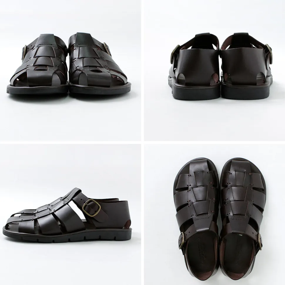 ANTICHI ROMANI / Leather Gurkha sandals