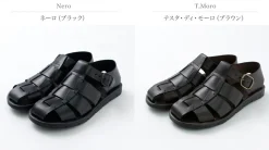 ANTICHI ROMANI / Leather Gurkha sandals