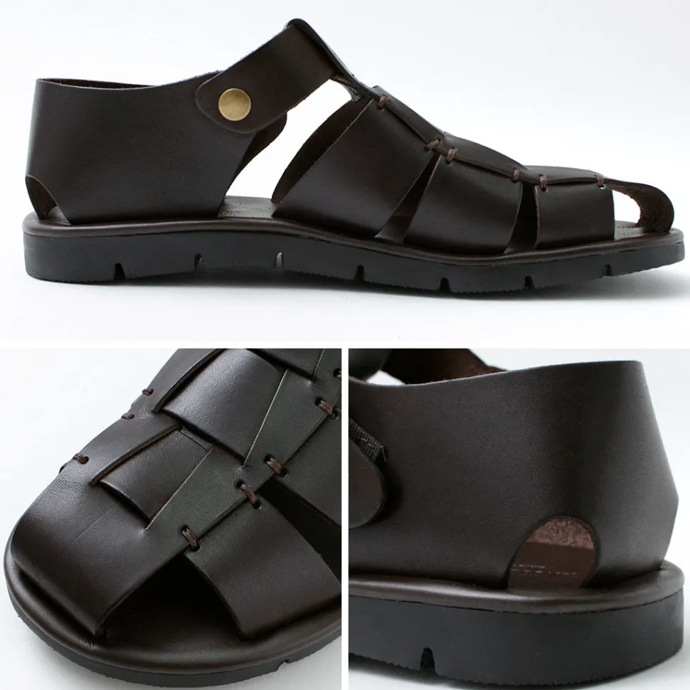 ANTICHI ROMANI / Leather Gurkha sandals