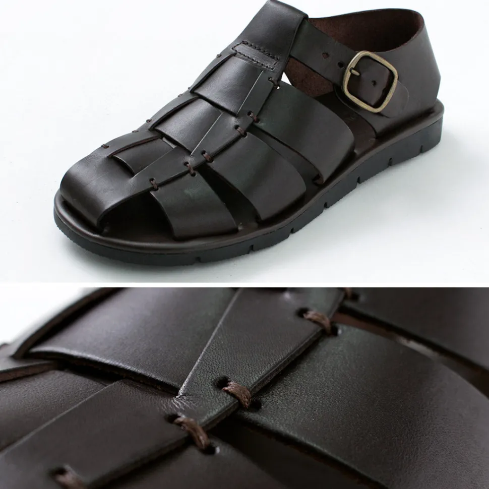 ANTICHI ROMANI / Leather Gurkha sandals