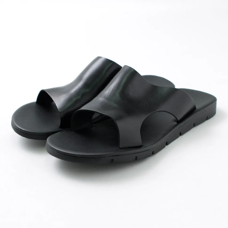ANTICHI ROMANI / Leather slide sandal