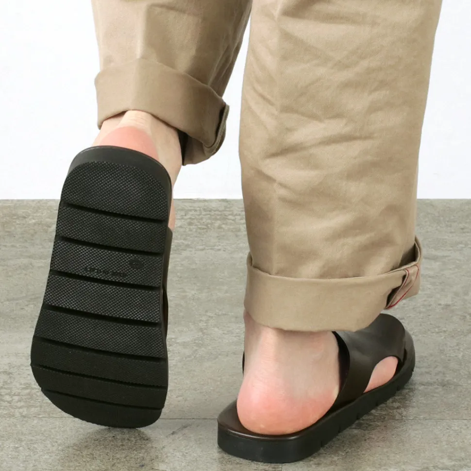 ANTICHI ROMANI / Leather slide sandal