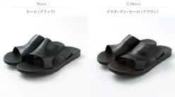 ANTICHI ROMANI / Leather slide sandal