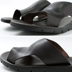 ANTICHI ROMANI / Leather slide sandal