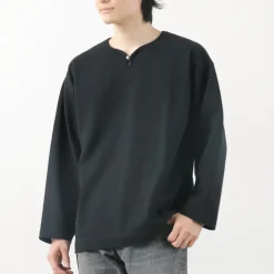 BARNS / Big Cozun knitiing Concho Long Sleeve T-Shirt