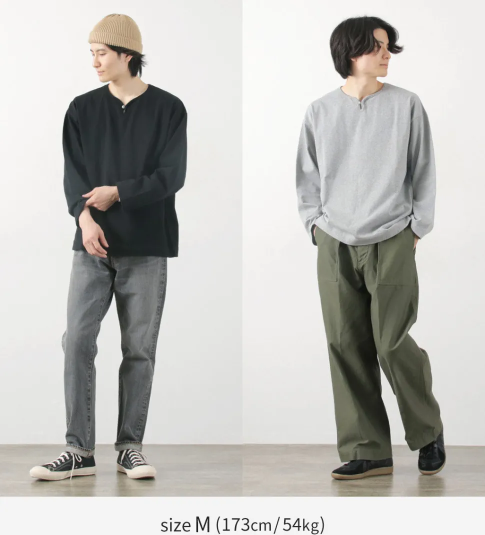 BARNS / Big Cozun knitiing Concho Long Sleeve T-Shirt