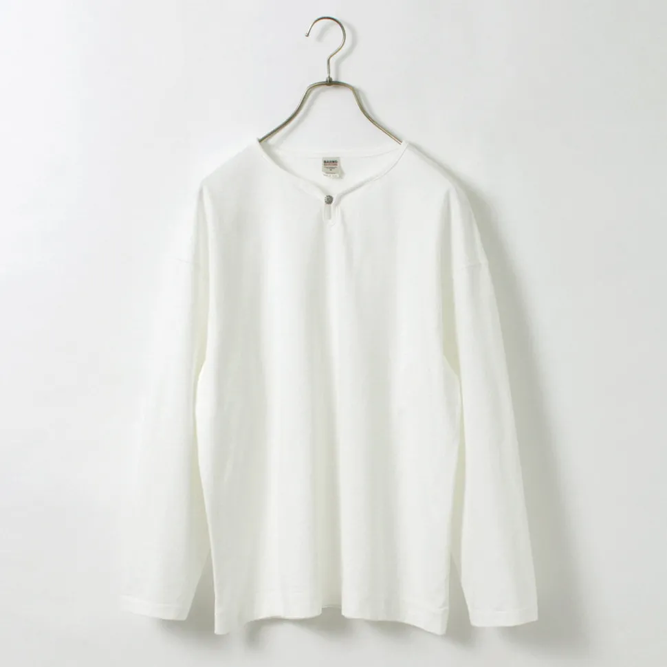 BARNS / Big Cozun knitiing Concho Long Sleeve T-Shirt