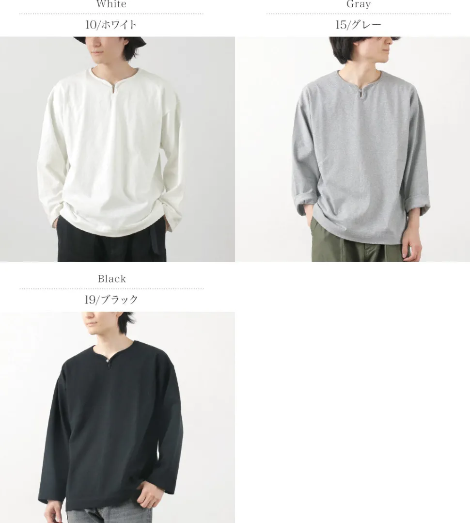 BARNS / Big Cozun knitiing Concho Long Sleeve T-Shirt