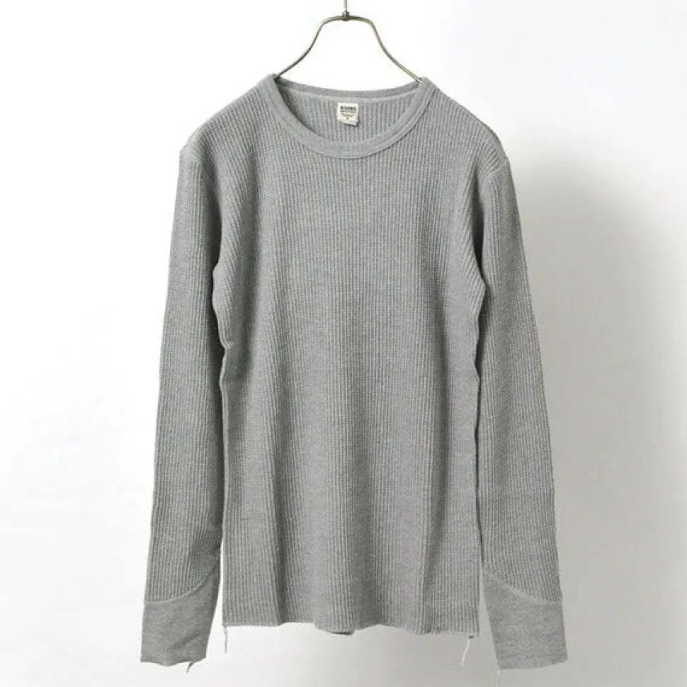 BARNS / BR-3050 Big Waffle Long Sleeve Thermal / T-shirt