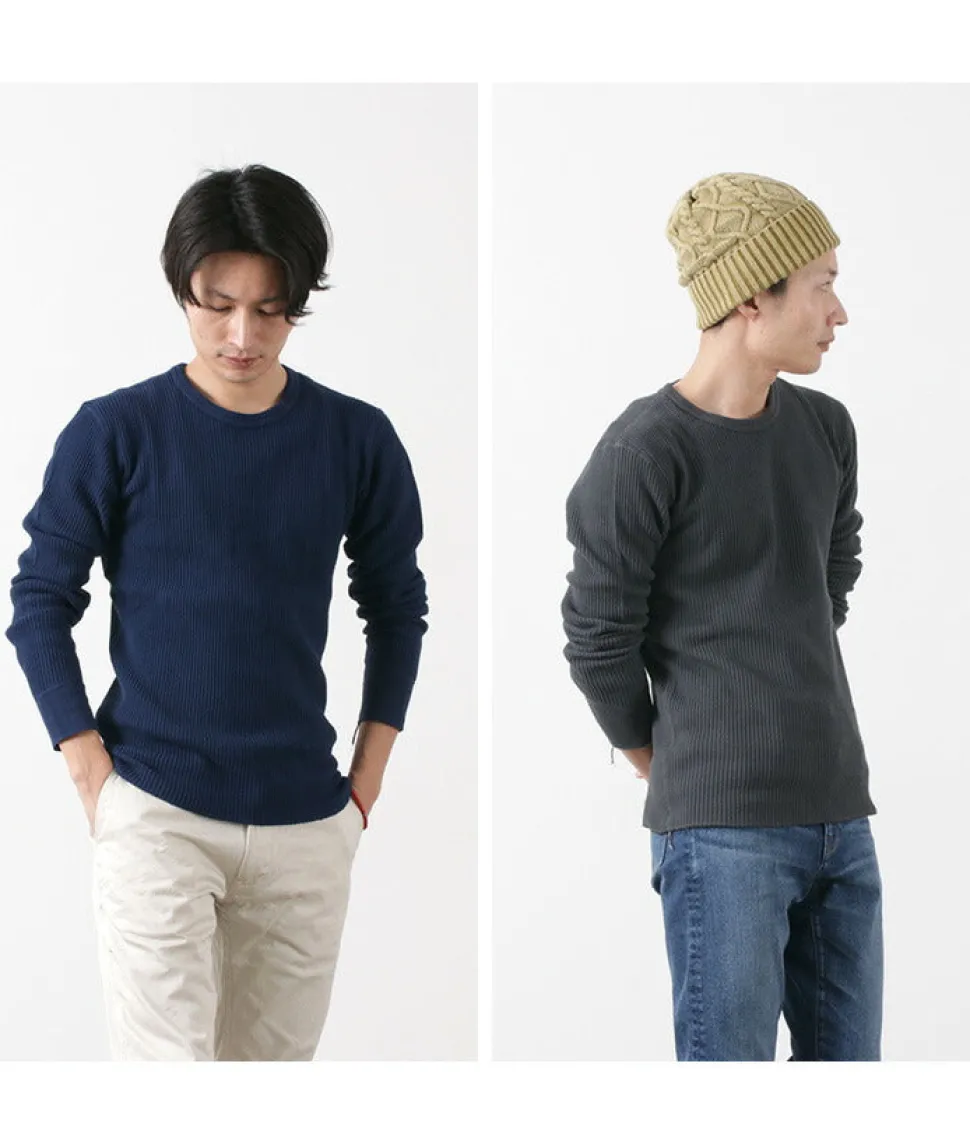 BARNS / BR-3050 Big Waffle Long Sleeve Thermal / T-shirt