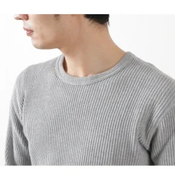 BARNS / BR-3050 Big Waffle Long Sleeve Thermal / T-shirt