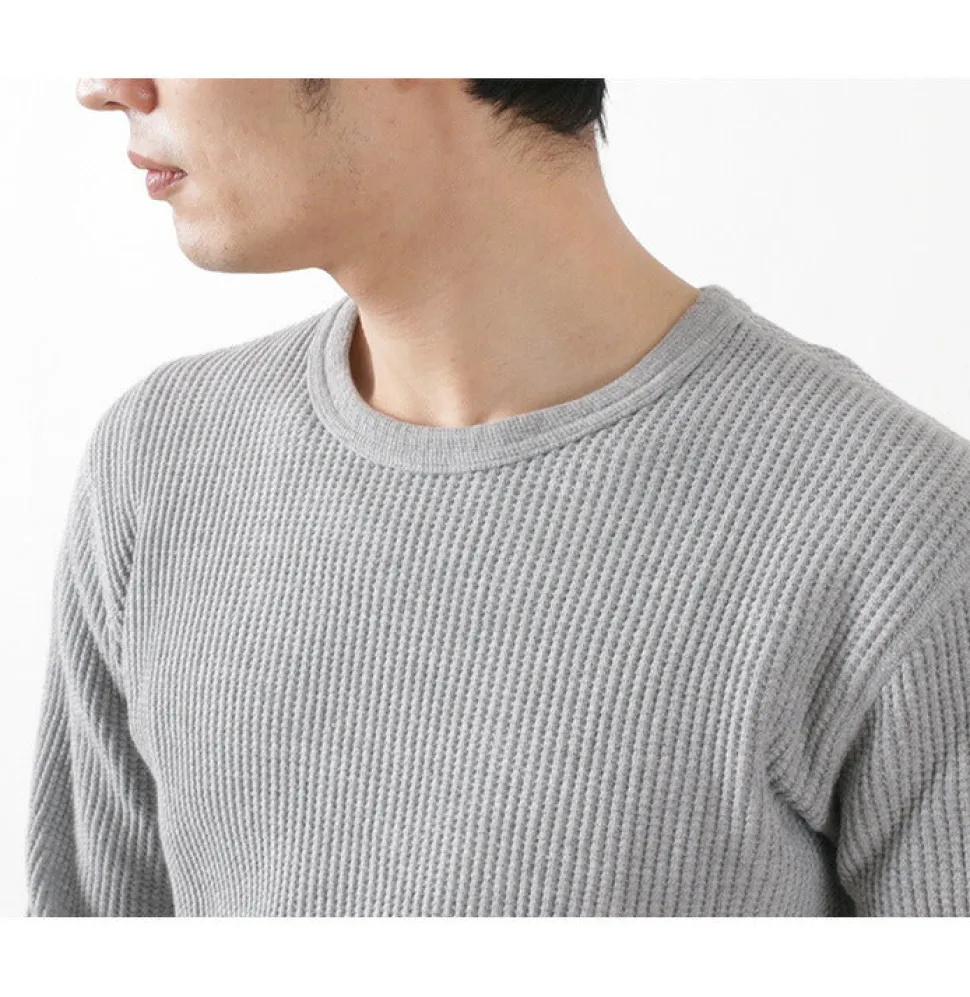 BARNS / BR-3050 Big Waffle Long Sleeve Thermal / T-shirt