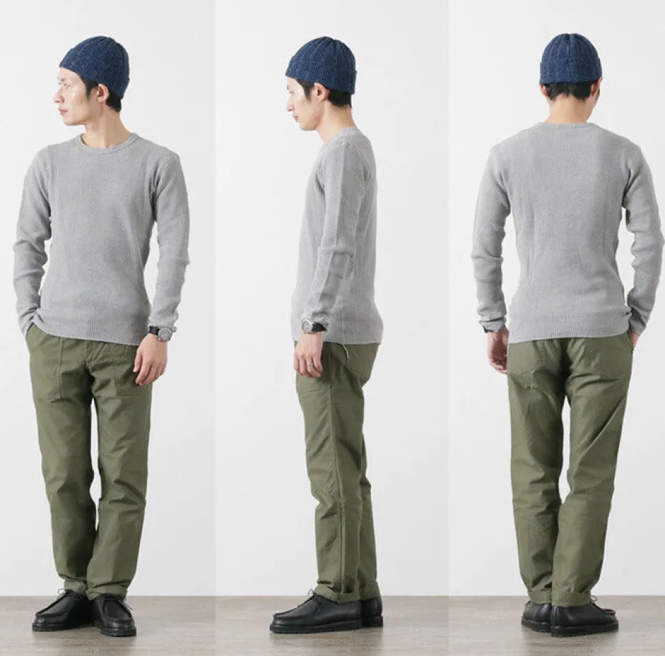 BARNS / BR-3050 Big Waffle Long Sleeve Thermal / T-shirt