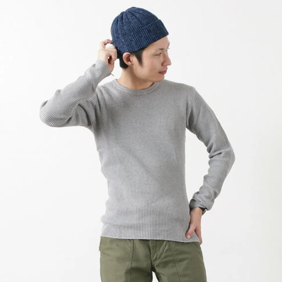 BARNS / BR-3050 Big Waffle Long Sleeve Thermal / T-shirt