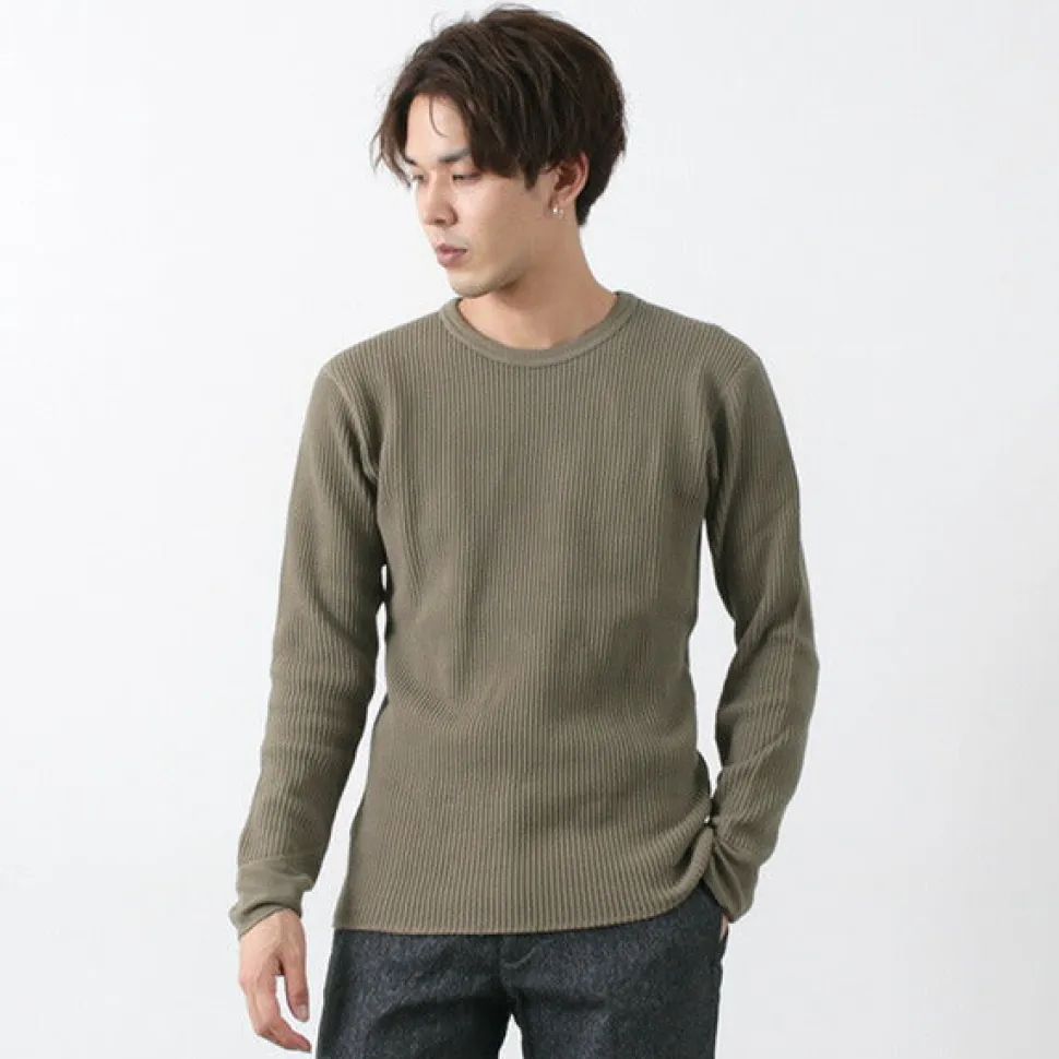 BARNS / BR-3050 Big Waffle Long Sleeve Thermal / T-shirt