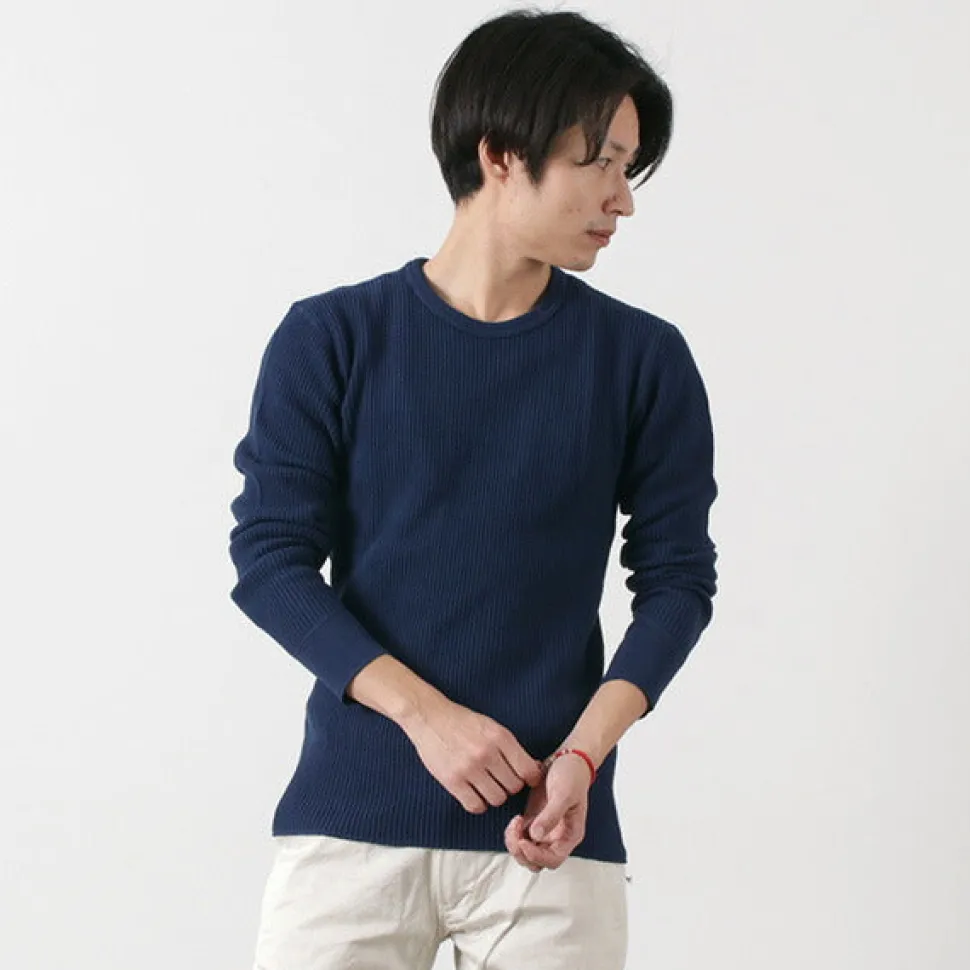 BARNS / BR-3050 Big Waffle Long Sleeve Thermal / T-shirt