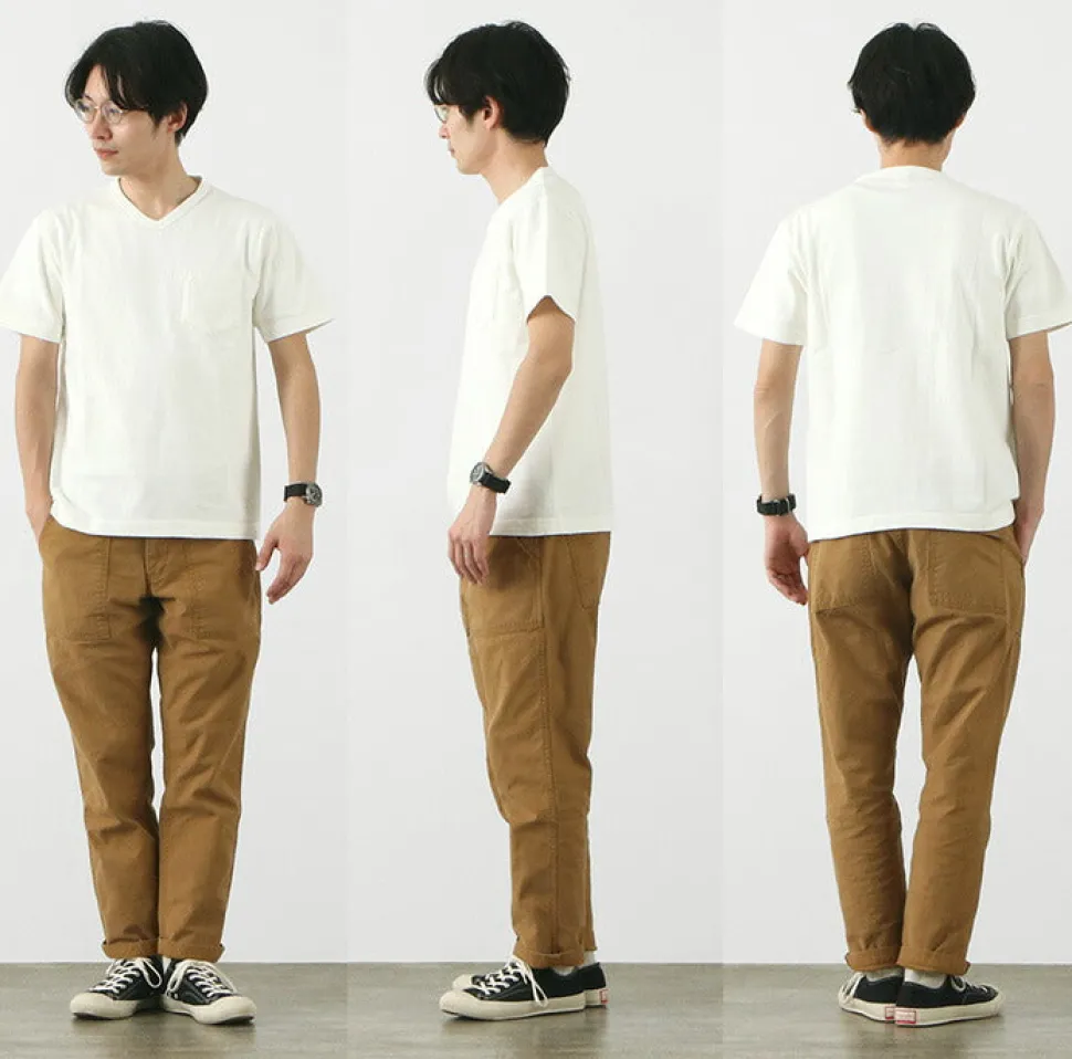 BARNS / BR-1101 Hanging jersey S/S V-neck