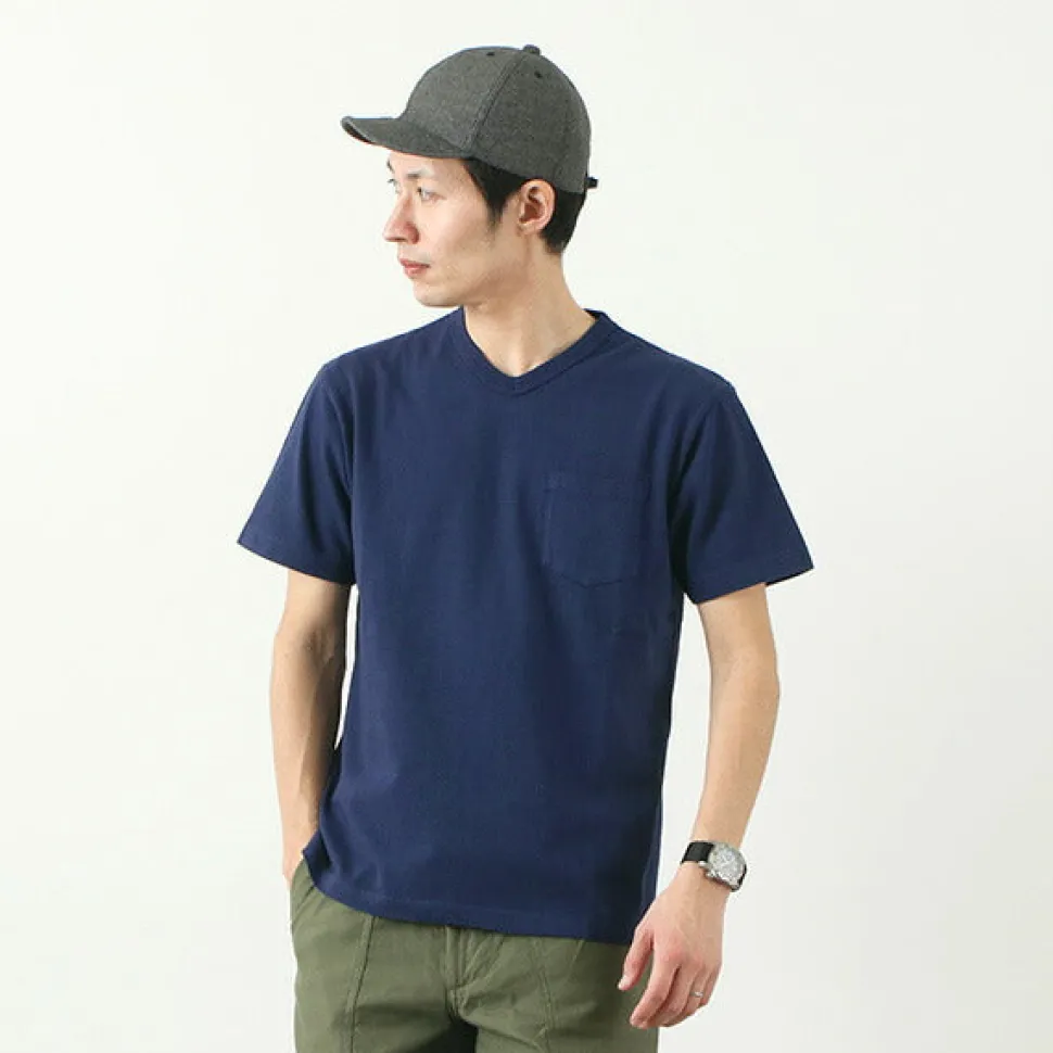 BARNS / BR-1101 Hanging jersey S/S V-neck