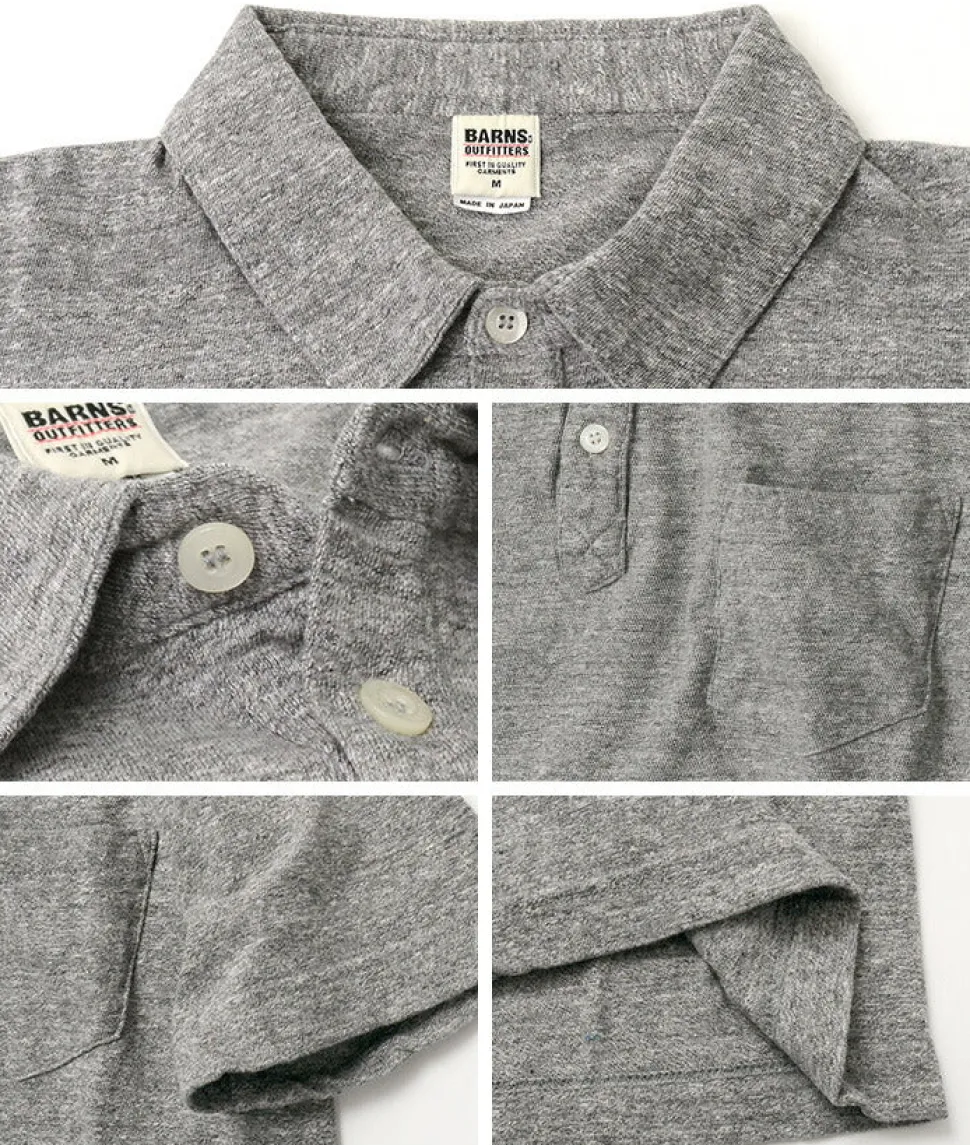 BARNS / BR-1006 Hanging Jersey Short Sleeve Polo Shirt