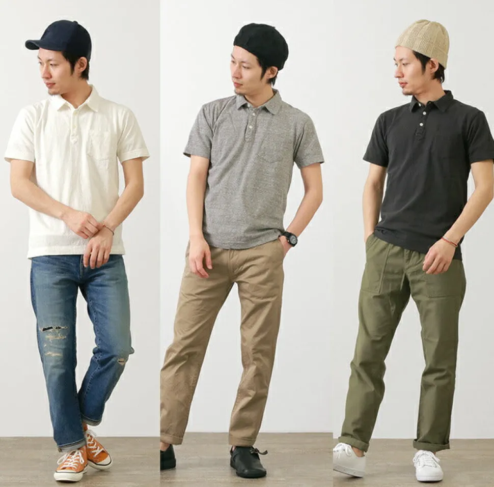 BARNS / BR-1006 Hanging Jersey Short Sleeve Polo Shirt