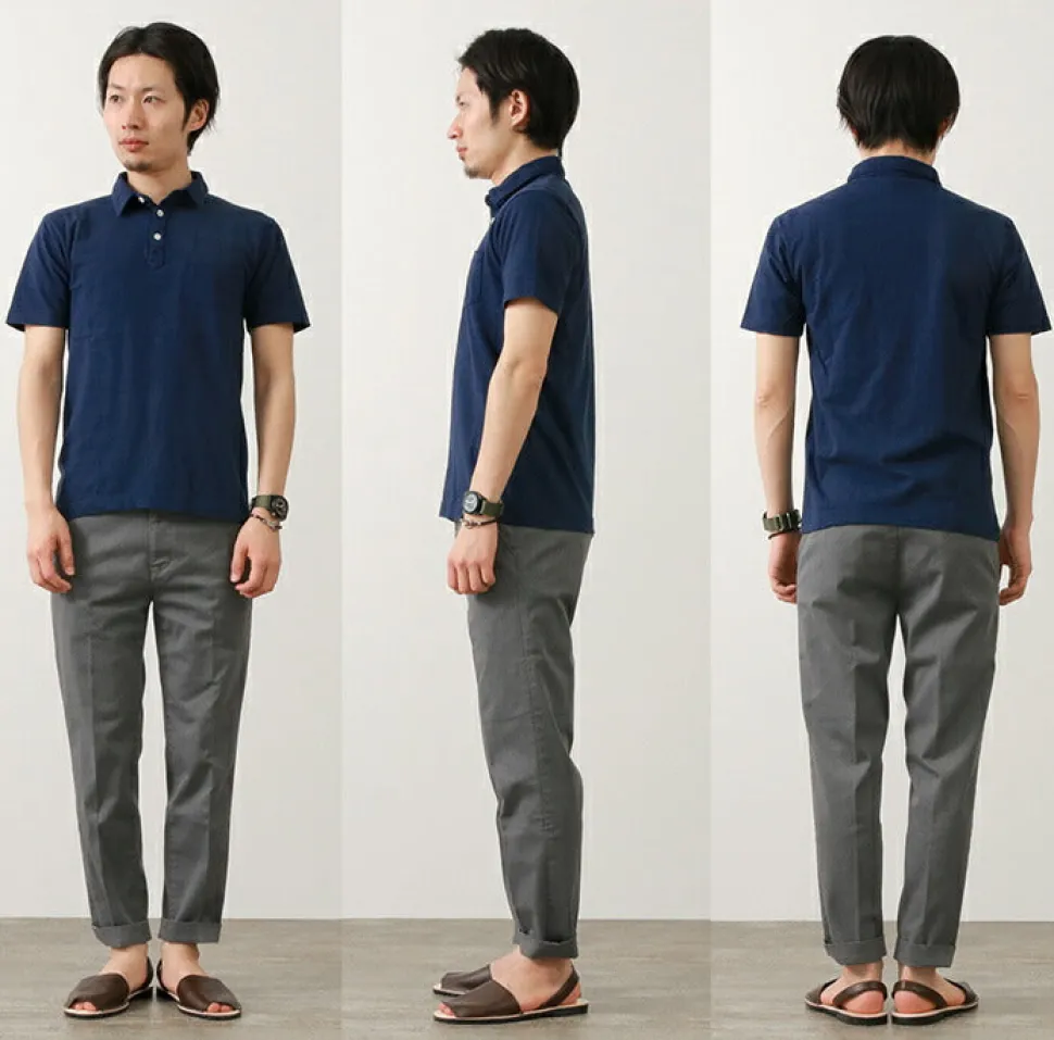 BARNS / BR-1006 Hanging Jersey Short Sleeve Polo Shirt