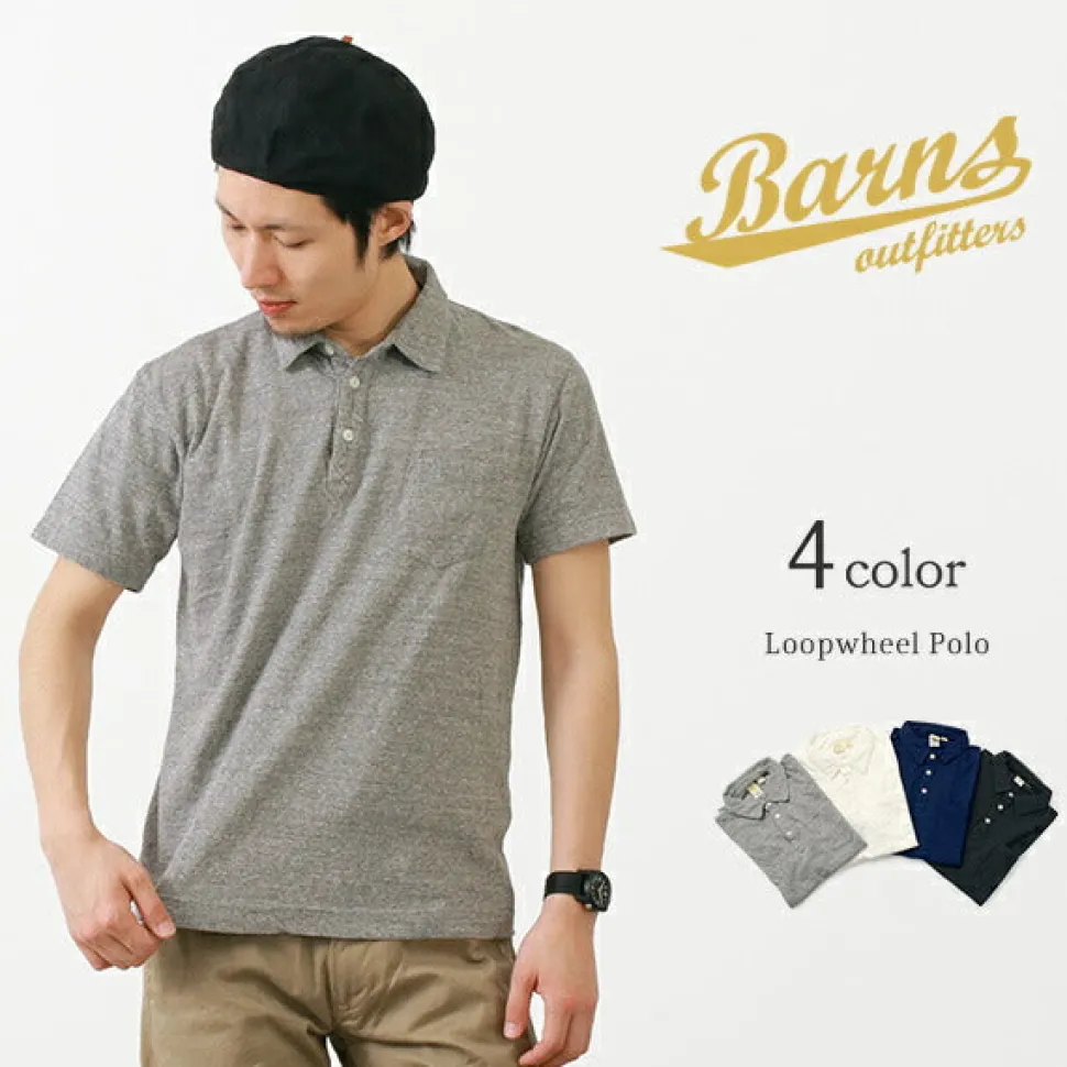 BARNS / BR-1006 Hanging Jersey Short Sleeve Polo Shirt