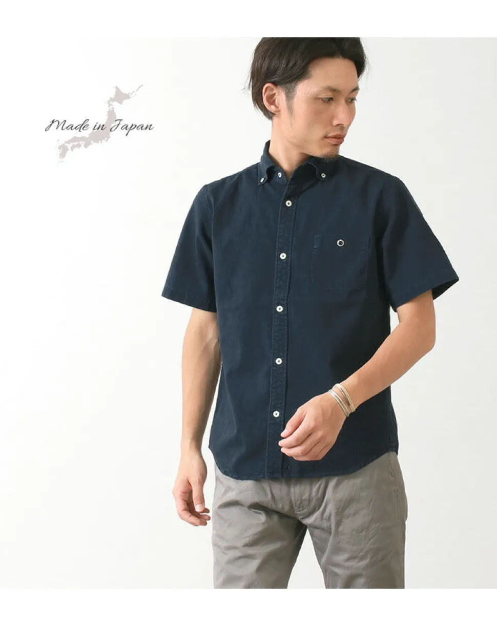 BARNS / BR-5266 Ox S/S button-down shirt