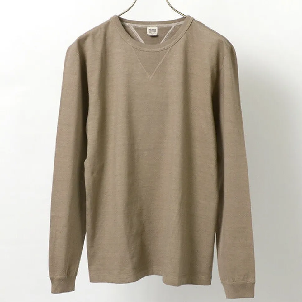 BARNS / COZUN Knit Vintage Long Sleeve Crew Neck T-Shirt