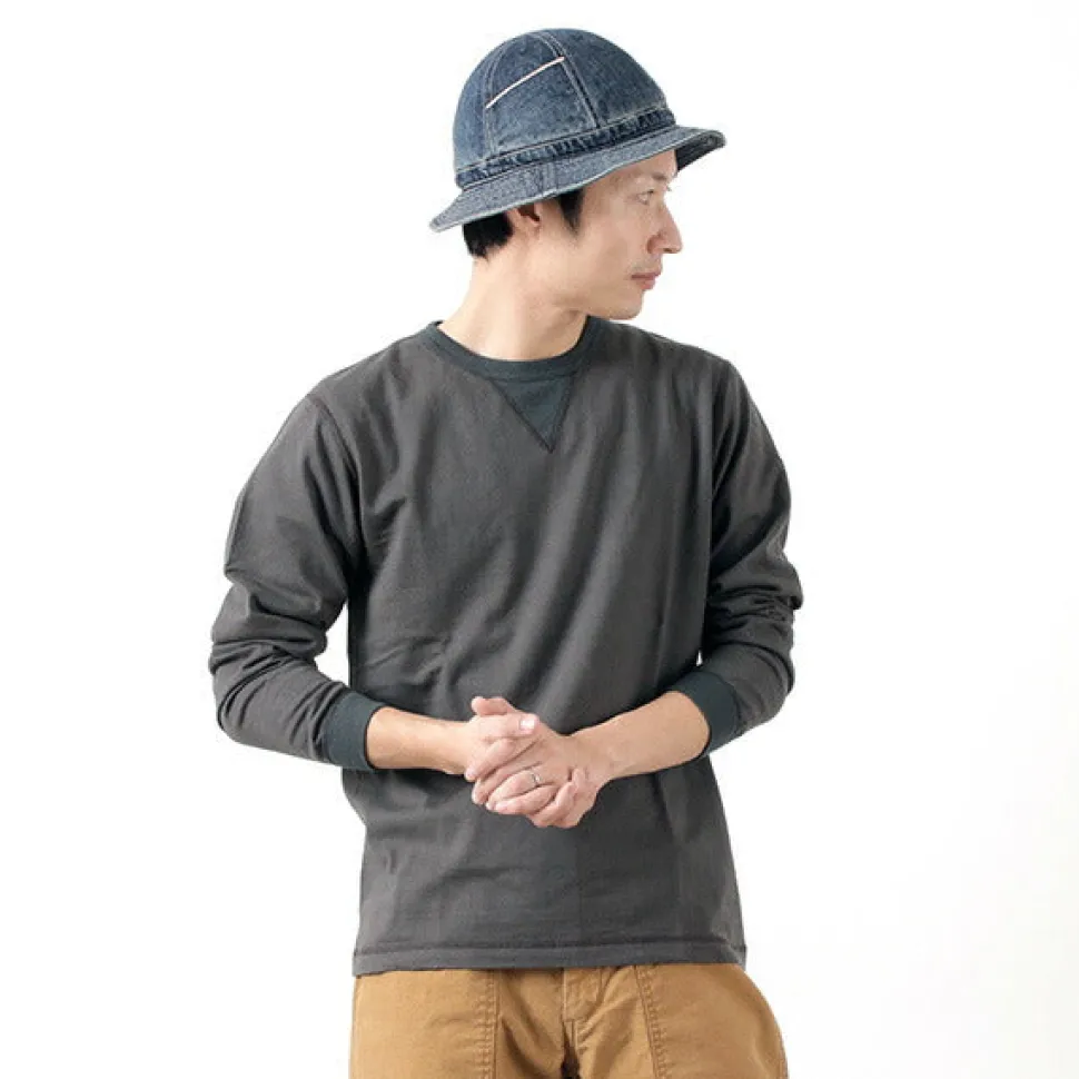BARNS / COZUN Knit Vintage Long Sleeve Crew Neck T-Shirt