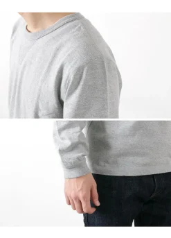 BARNS / COZUN Knit Vintage Long Sleeve Crew Neck T-Shirt