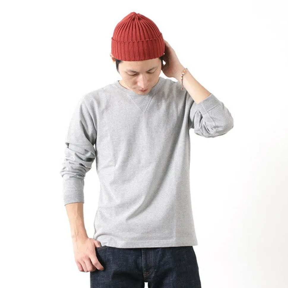 BARNS / COZUN Knit Vintage Long Sleeve Crew Neck T-Shirt