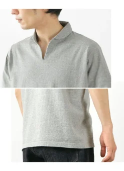 BARNS / Cozun Knit Vintage Skipper Polo Shirt