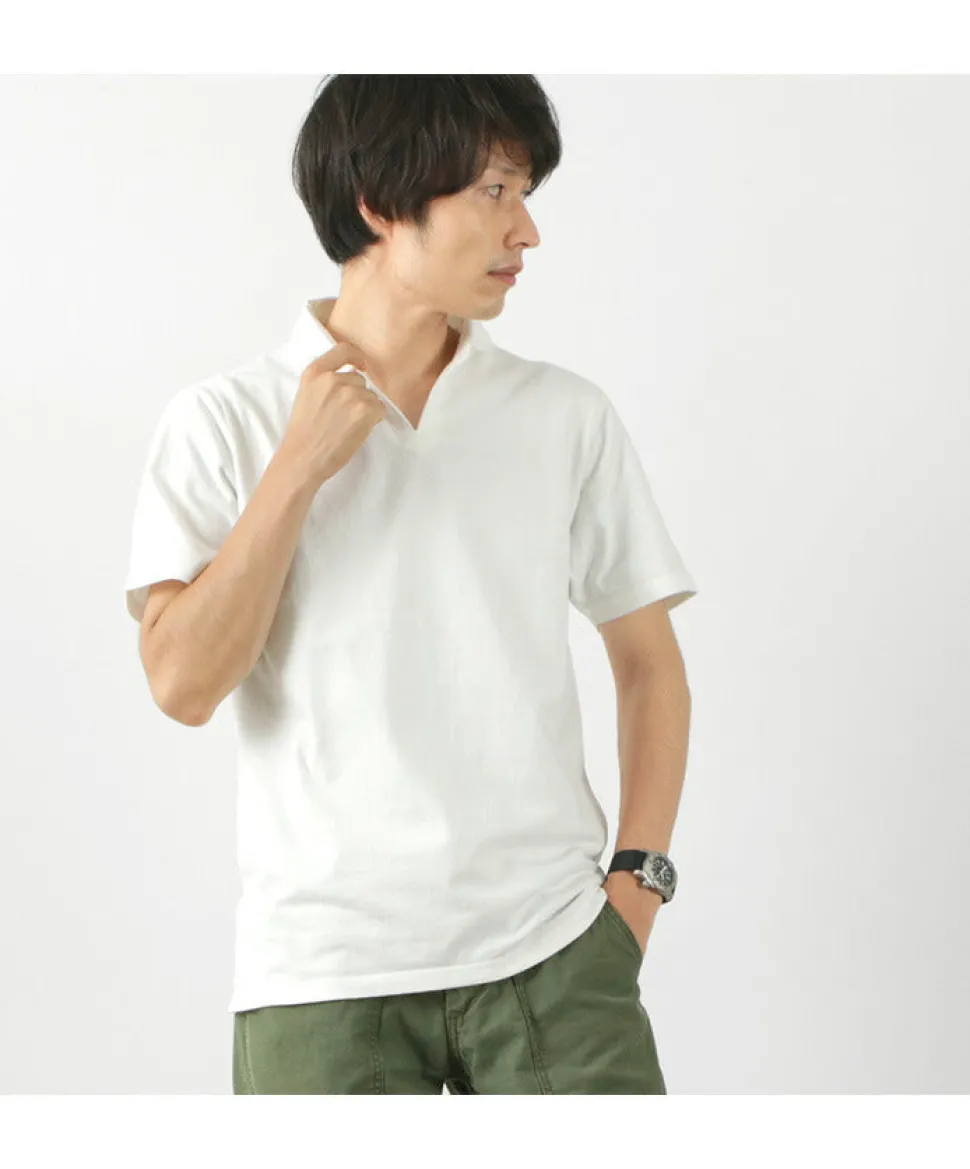BARNS / Cozun Knit Vintage Skipper Polo Shirt