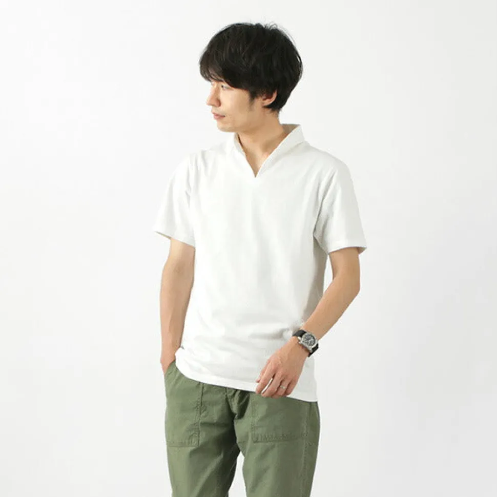 BARNS / Cozun Knit Vintage Skipper Polo Shirt